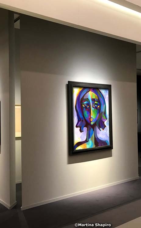 Blue Woman abstract portrait artist Martina Shapiro Blue Woman abstract portrait artist Martina Shapiro