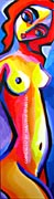 nude with red hair painting arte contemporanea nudo di donna