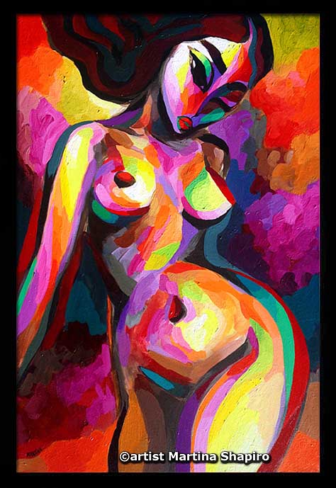 Example of how you can frame the painting - it is sold without the decorative frame Example of how you can frame the painting - it is sold without the decorative frame