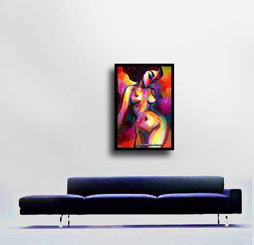 Approximate size - the painting is sold without the decorative frame Approximate size - the painting is sold without the decorative frame