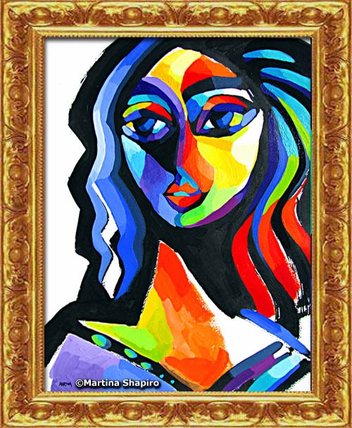 abstract original painting of woman by artist martina shapiro abstract original painting of woman by artist martina shapiro