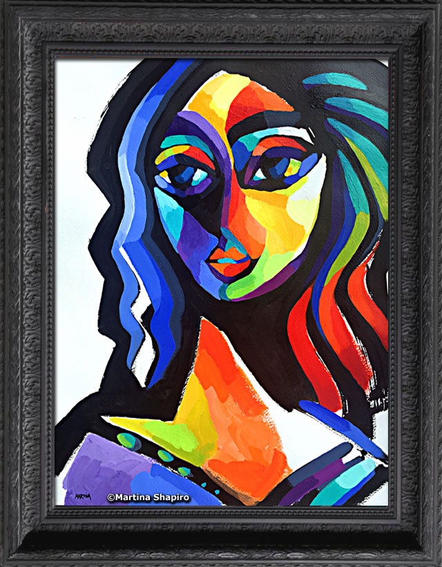 fine art original abstract painting of woman by artist martina shapiro fine art original abstract painting of woman by artist martina shapiro