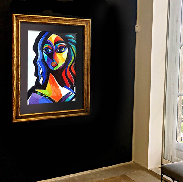 artist martina shapiro - summer goddess original painting artist martina shapiro - summer goddess original painting