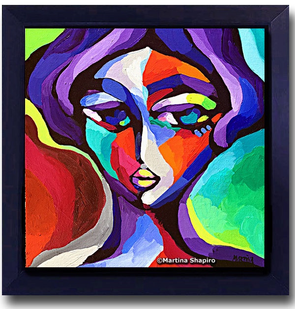 abstract female portrait painting fine art martina shapiro abstract female portrait painting fine art martina shapiro